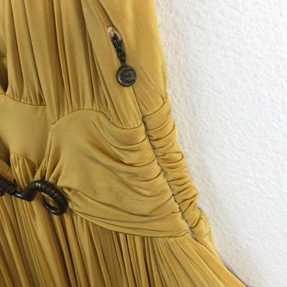 Just Cavalli Short Cocktail Dress Yellow 40 Small - Picture 6 of 9